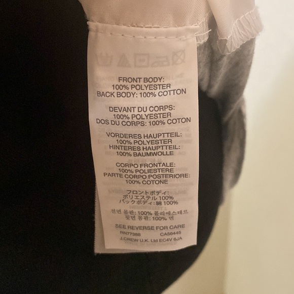 XS J.crew White and gray two toned blouse!!! - Picture 7 of 7